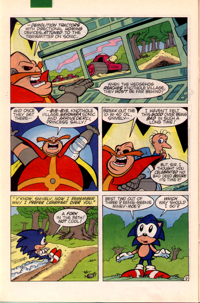 Sonic - Archie Adventure Series October 1995 Page 9